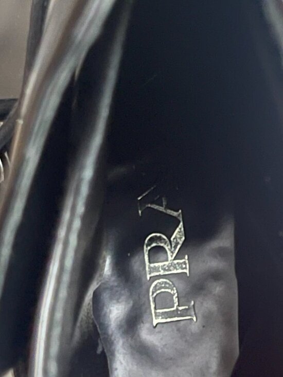 PRADA Man ankle boots high heel 7.5 US 8.5 patent leather black main image 12